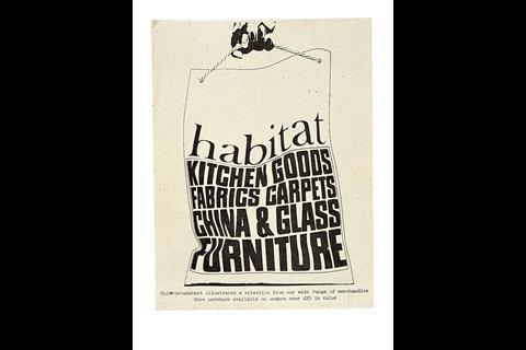 Habitat's first catalogue in 1966